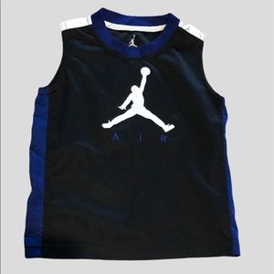 Black and Blue 3T Air Jordan Tank